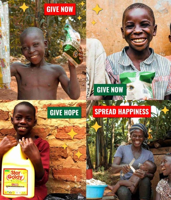 A collage of pictures of children who are in need of help.